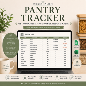 Pantry Tracker – Turn Your Cabinet Chaos into a System